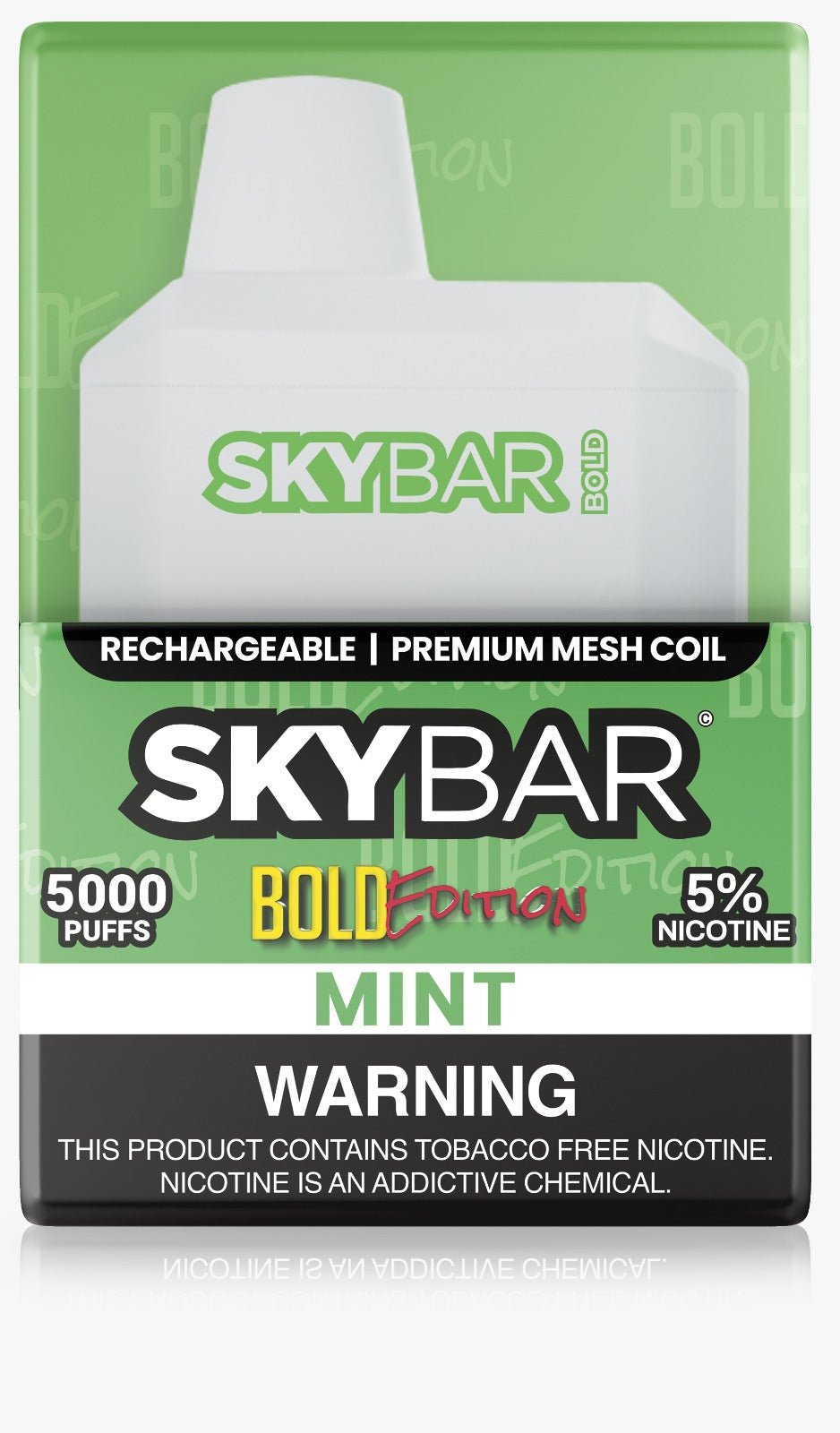 SKYBAR BOLD 5000 PUFFS 5% Nic BOX 8ct - Skybar