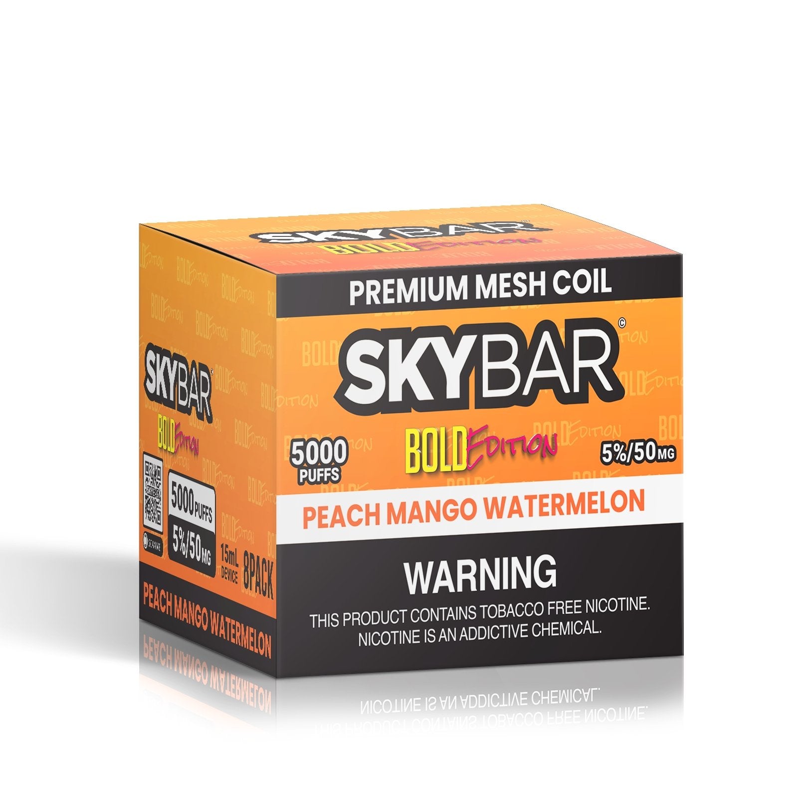 SKYBAR BOLD 5000 PUFFS 5% Nic BOX 8ct - Skybar